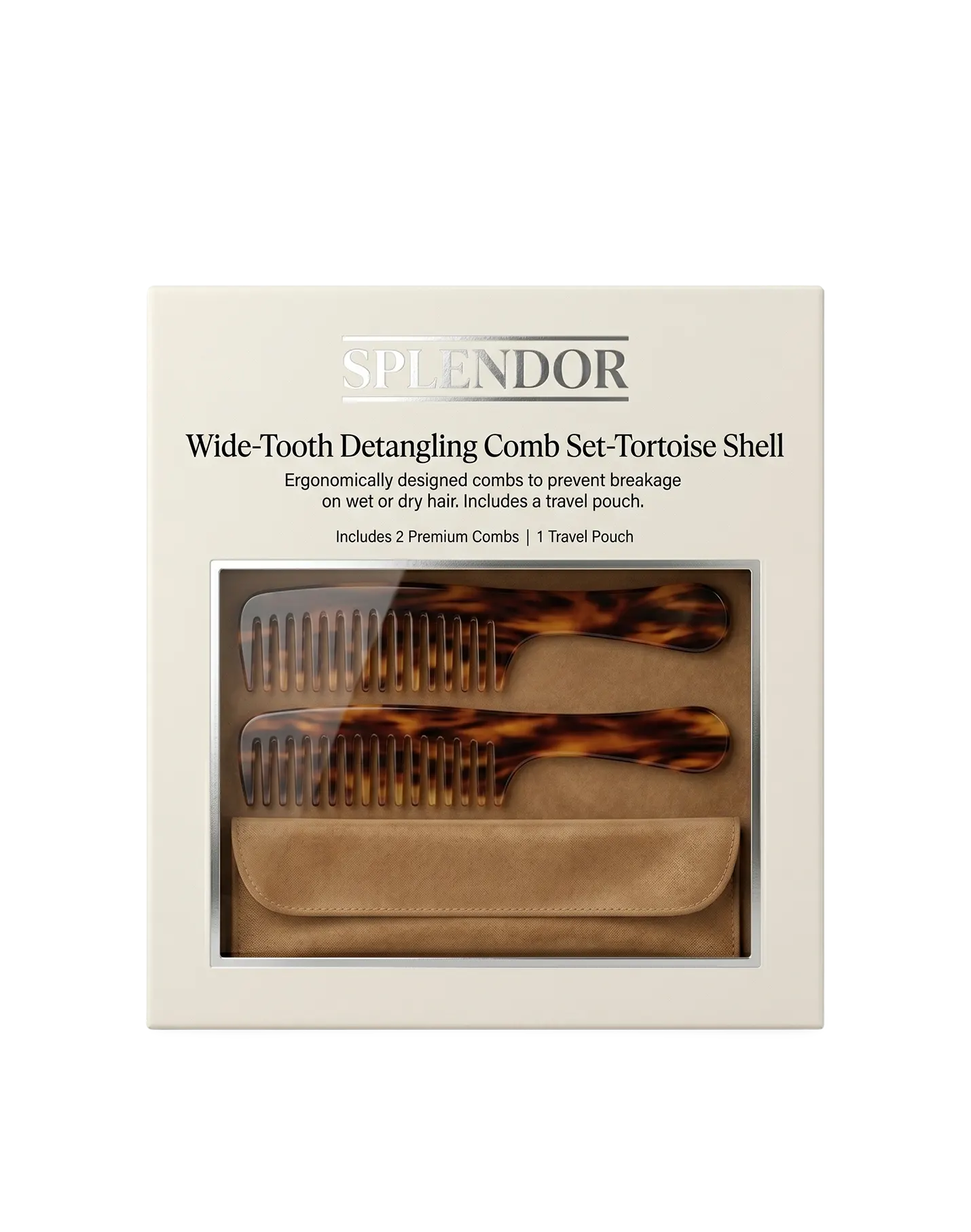 Wide-Tooth Detangling Comb Set